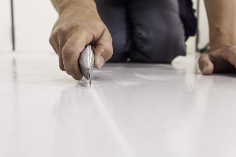If overlapping, the Sigan Elements Plus sheets must be cut back to the joint.